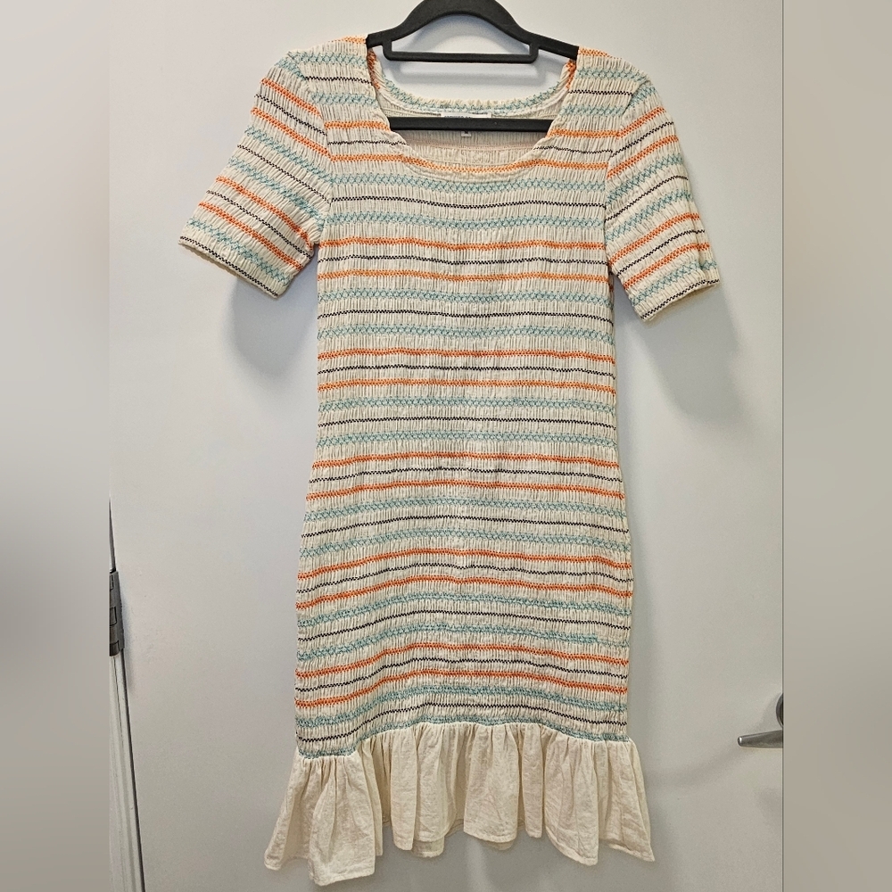Opening Ceremony Smocked Ruffle Hem Dress Size M - Picture 4 of 11